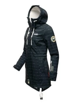 Marikoo Zimtzicke - Parka - Navy Lines 3 Marikoo Zimtzicke - Parka - Navy Lines -Marikoo 19309a25264249e1ae8f77ed15eef91c