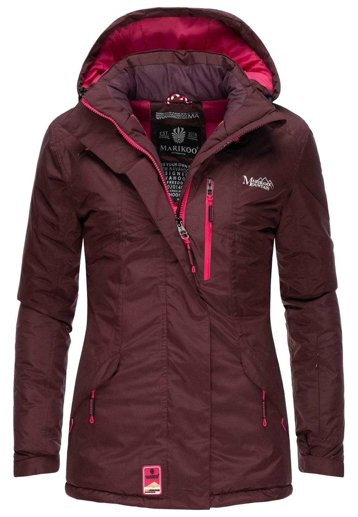 Chaqueta De Invierno - Dark Red Melange Marikoo Chaqueta De Invierno - Dark Red Melange -Marikoo 220b6b355b344afd8fb98d006972db9d