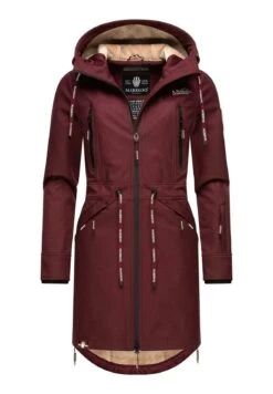 Marikoo Racquelle - Parka - Dark Red Melange -Marikoo 437af6ee4b1843c2b3b020f3def7bd48