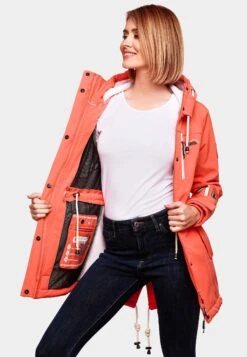 Marikoo Zimtzicke - Parka - Coral -Marikoo 61c0beba809246f4b7af3d8626b0b220