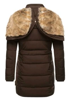 Marikoo Lieblings - Abrigo De Invierno - Dark Brown -Marikoo 9703f33afb164686af12fa2500debcbc