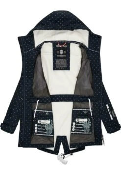 Marikoo Zimtzicke - Parka - Navy Dots -Marikoo 9d1b55e3472c4ced8698c42804f58b52