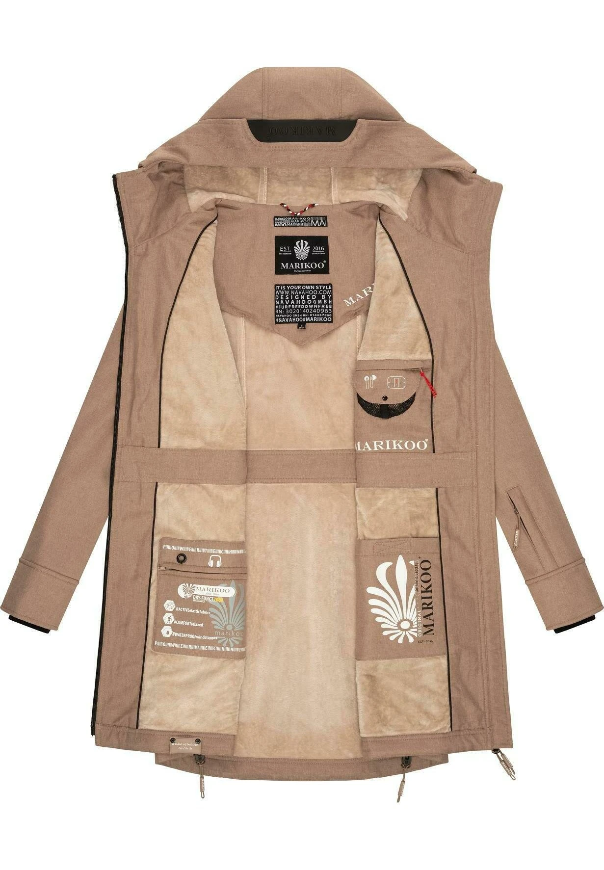 Racquelle - Parka - Taupe Grey Marikoo Racquelle - Parka - Taupe Grey -Marikoo a603eb3166b3488b9e59047a3f70eddb