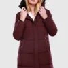 Marikoo Streliziaa - Abrigo De Invierno - Dark Red Melange -Marikoo b80b597e617346289d178ee50db465ef