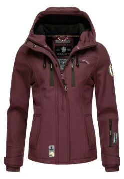 Marikoo Funktions - Chaqueta Outdoor - Dark Red Melange -Marikoo c8f520888e9b4d98b358da457cf1f6f6