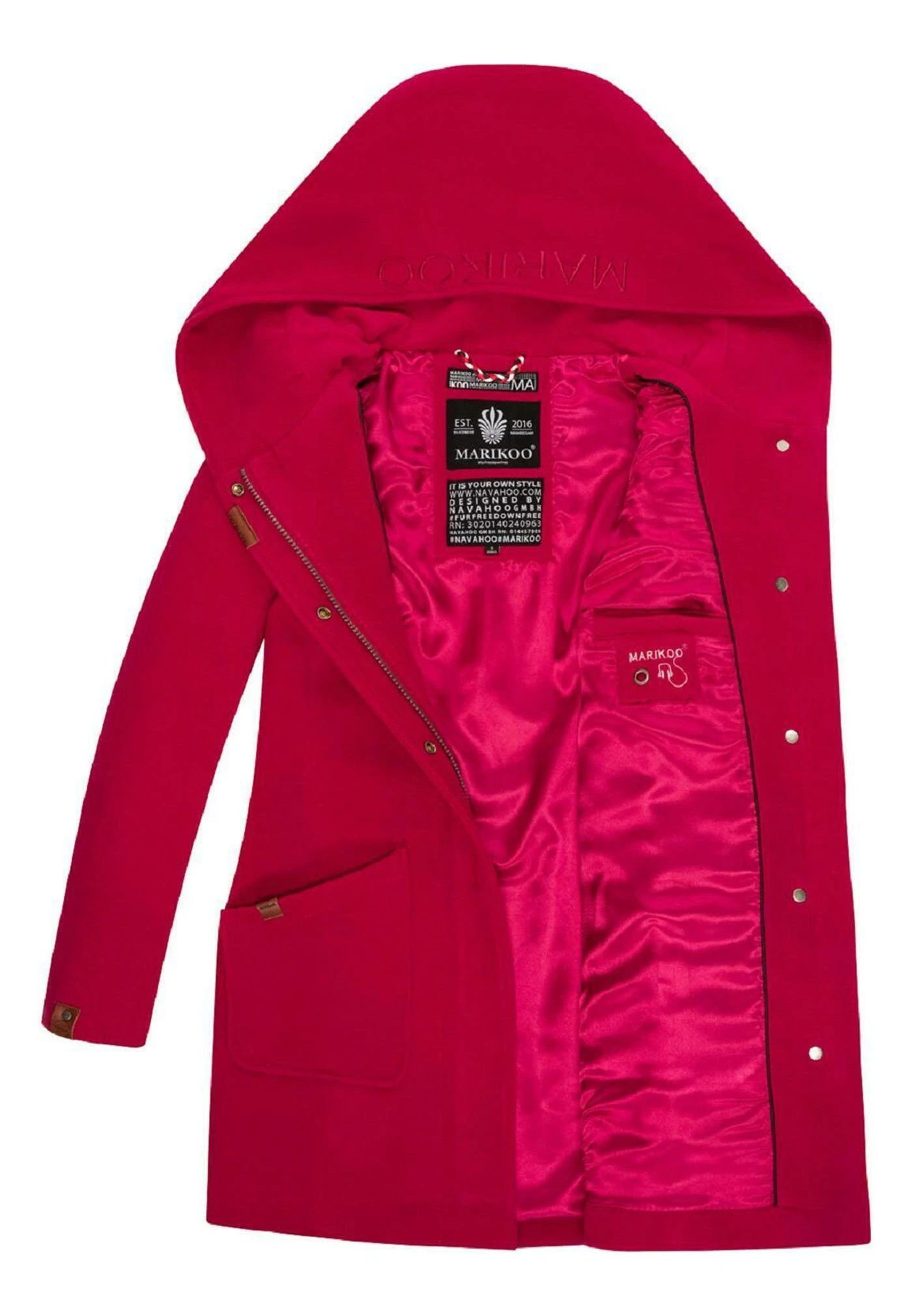 Abrigo De Invierno - Fuchsia Marikoo Abrigo De Invierno - Fuchsia -Marikoo d600c9c7f1dd4d1aa94e2789c1240228
